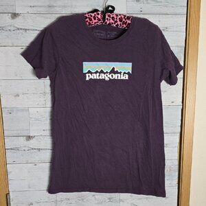 Patagonia Purple Graphic Short Sleeve Tshirt Size Medium
